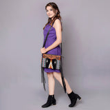 American Darling Cross Body Hand Tooled Saddle Blanket Genuine Leather Western Women Bag Handbag Purse | Crossbody for Cute