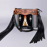 American Darling Cross Body Hand Tooled Saddle Blanket Genuine Leather Western Women Bag Handbag Purse | Crossbody for Cute