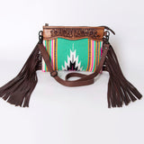 American Darling Cross Body Hand Tooled Saddle Blanket Genuine Leather Western Women Bag Handbag Purse | Crossbody for Cute