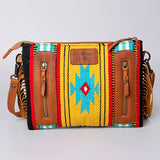American Darling Cross Body Hand Tooled Saddle Blanket Genuine Leather Western Women Bag Handbag Purse | Crossbody for Cute