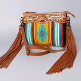 American Darling Cross Body Hand Tooled Saddle Blanket Genuine Leather Western Women Bag Handbag Purse | Crossbody for Cute