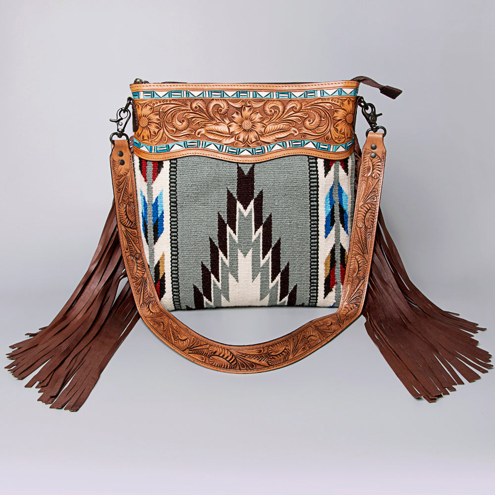 American Darling Crossbody Hand Tooled Saddle Blanket Genuine Leather Women Bag Western Handbag Purse