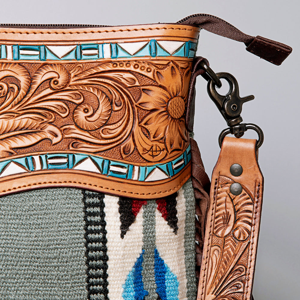 American Darling Crossbody Hand Tooled Saddle Blanket Genuine Leather Women Bag Western Handbag Purse