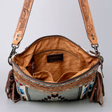 American Darling Crossbody Hand Tooled Saddle Blanket Genuine Leather Women Bag Western Handbag Purse