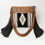 American Darling Crossbody Hand Tooled Saddle Blanket Genuine Leather Women Bag Western Handbag Purse