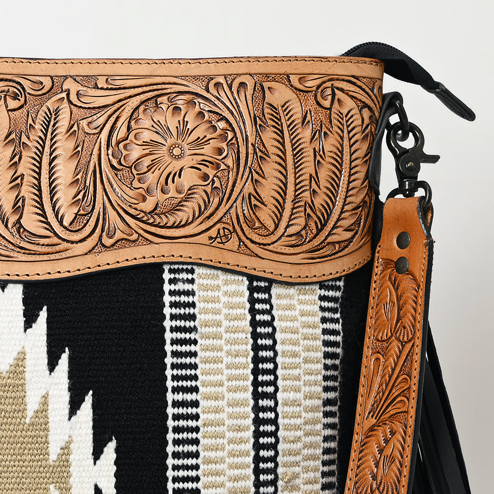 American Darling Crossbody Hand Tooled Saddle Blanket Genuine Leather Women Bag Western Handbag Purse