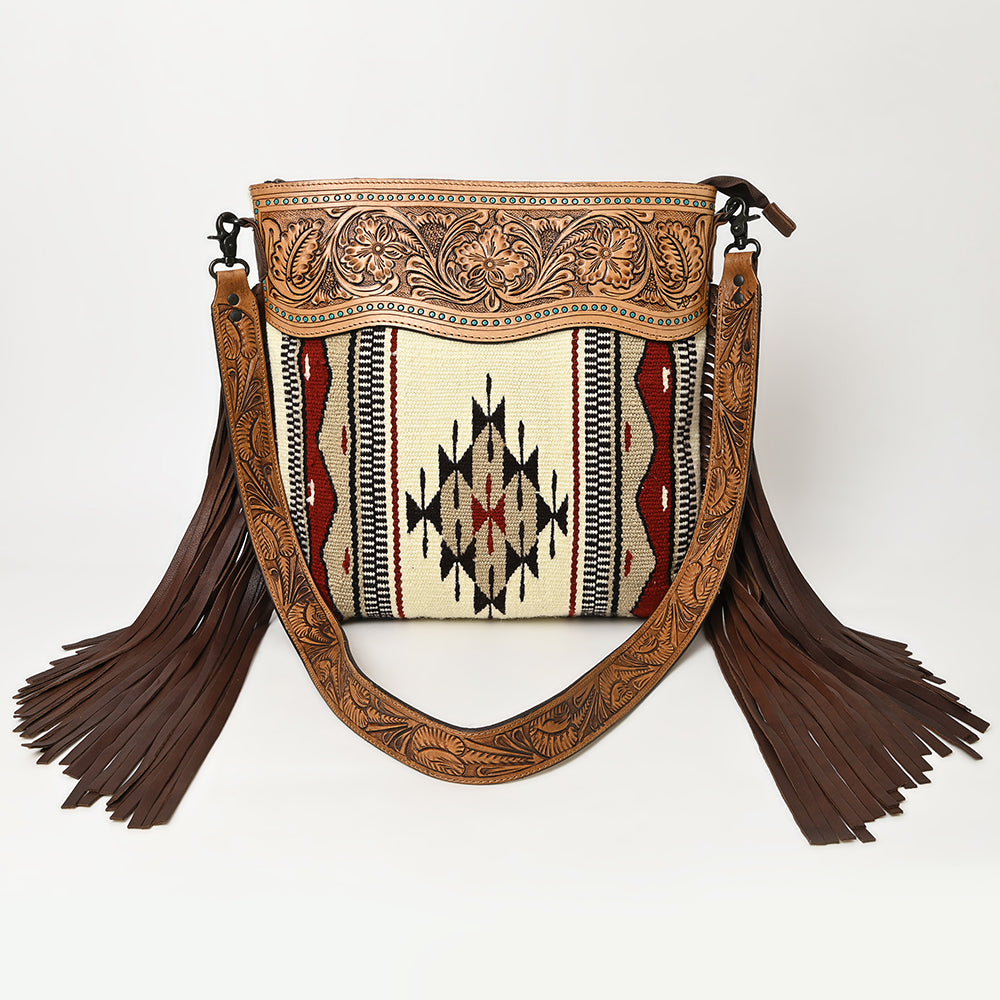 American Darling Crossbody Hand Tooled Saddle Blanket Genuine Leather Women Bag Western Handbag Purse