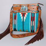 ADBGZ706 American Darling Hand Tooled Saddle Blanket Genuine Leather Women Bag Western Handbag Purse