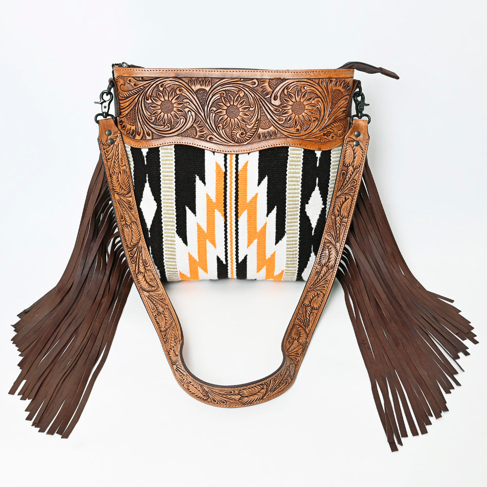American Darling Crossbody Hand Tooled Saddle Blanket Genuine Leather Women Bag Western Handbag Purse
