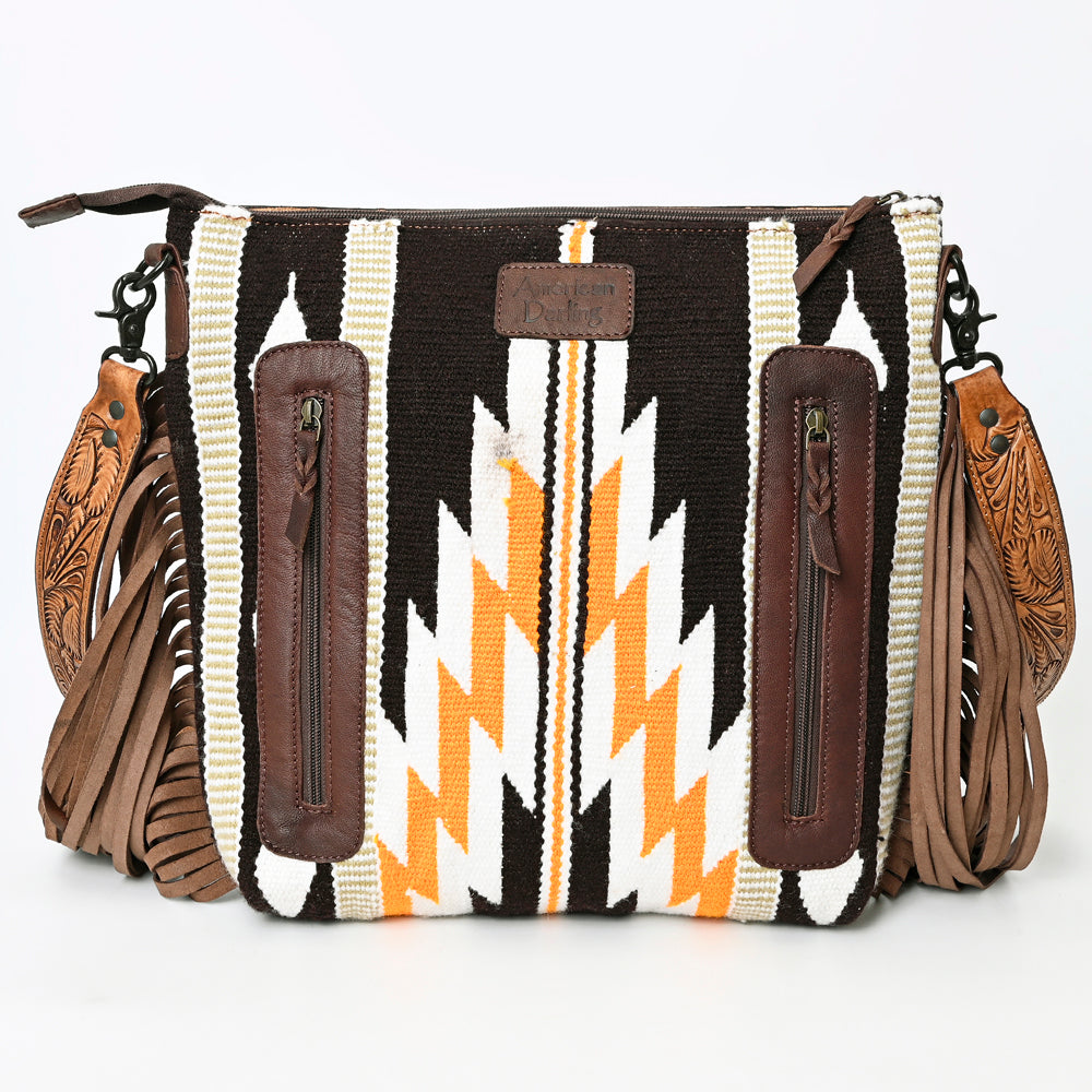 American Darling Crossbody Hand Tooled Saddle Blanket Genuine Leather Women Bag Western Handbag Purse