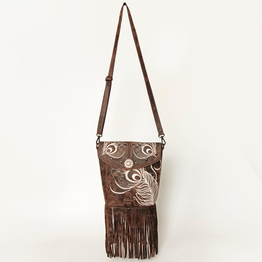 American Darling Messenger Genuine Leather Women Bag Western Handbag Purse