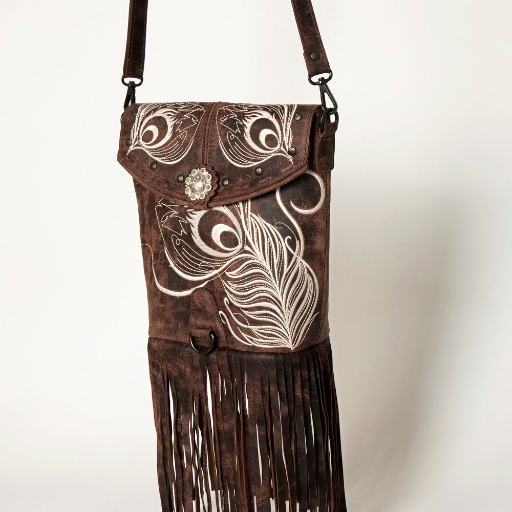 American Darling Messenger Genuine Leather Women Bag Western Handbag Purse