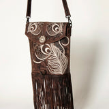 American Darling Messenger Genuine Leather Women Bag Western Handbag Purse