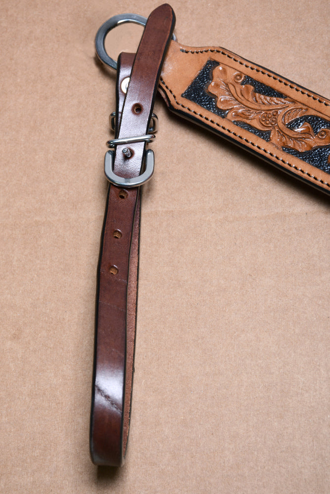 COMFYTACK By Hilason Western Horse Leather Breast Collar Headstall Set Side Buck Stitch Tan