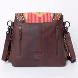 American Darling Cross Body II Hand Tooled Hair On Genuine Leather Women Bag Western Handbag Purse