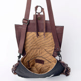 American Darling Cross Body II Hand Tooled Hair On Genuine Leather Women Bag Western Handbag Purse