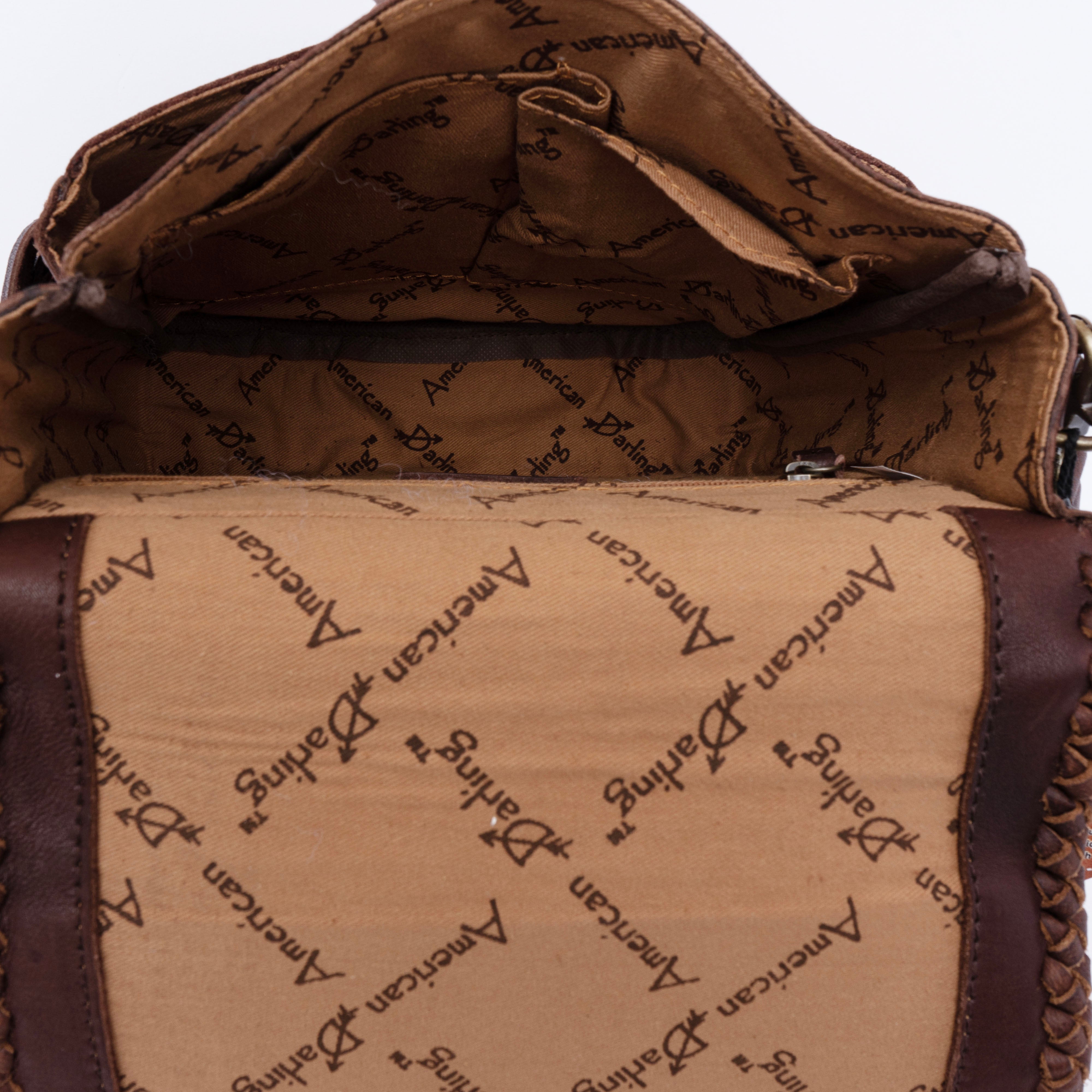 American Darling Small Cross Body Hair on Genuine Leather Western Women Bag | Black Handbag Purse Crossbody for Cute