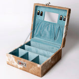 American Darling Jewelry Case Hair-On Genuine Leather Women Bag Western Handbag Purse| Organizer |