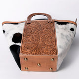 American Darling Tote Hair-On Hand Tooled Genuine Leather Western Women Bag Handbag Purse | Travel Bags College Casual