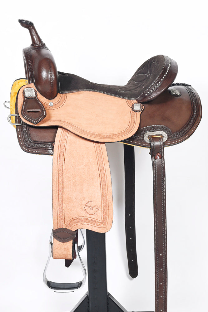 Comfytack Western Horse Barrel Racing Trail Saddle Tack Set Genuine Leather