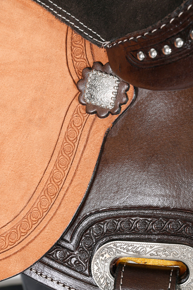 Comfytack Western Horse Barrel Racing Trail Saddle Tack Set Genuine Leather