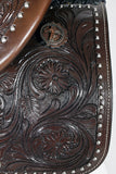 Comfytack Western Horse Barrel Racing Trail Saddle Tack Set Genuine Leather