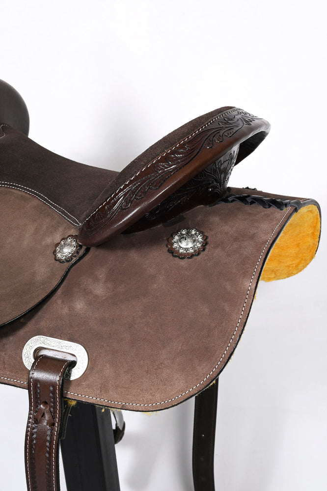 Comfytack Western Horse Barrel Racing Trail Saddle Tack Set Genuine Leather