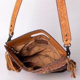 American Darling Clutch Hand Tooled Saddle Blanket Fabric Genuine Leather Western Women Bag Handbag Purse | Leather Clutch Bag | Clutch Purses for Women | Cute Clutch Bag | Clutch Purse