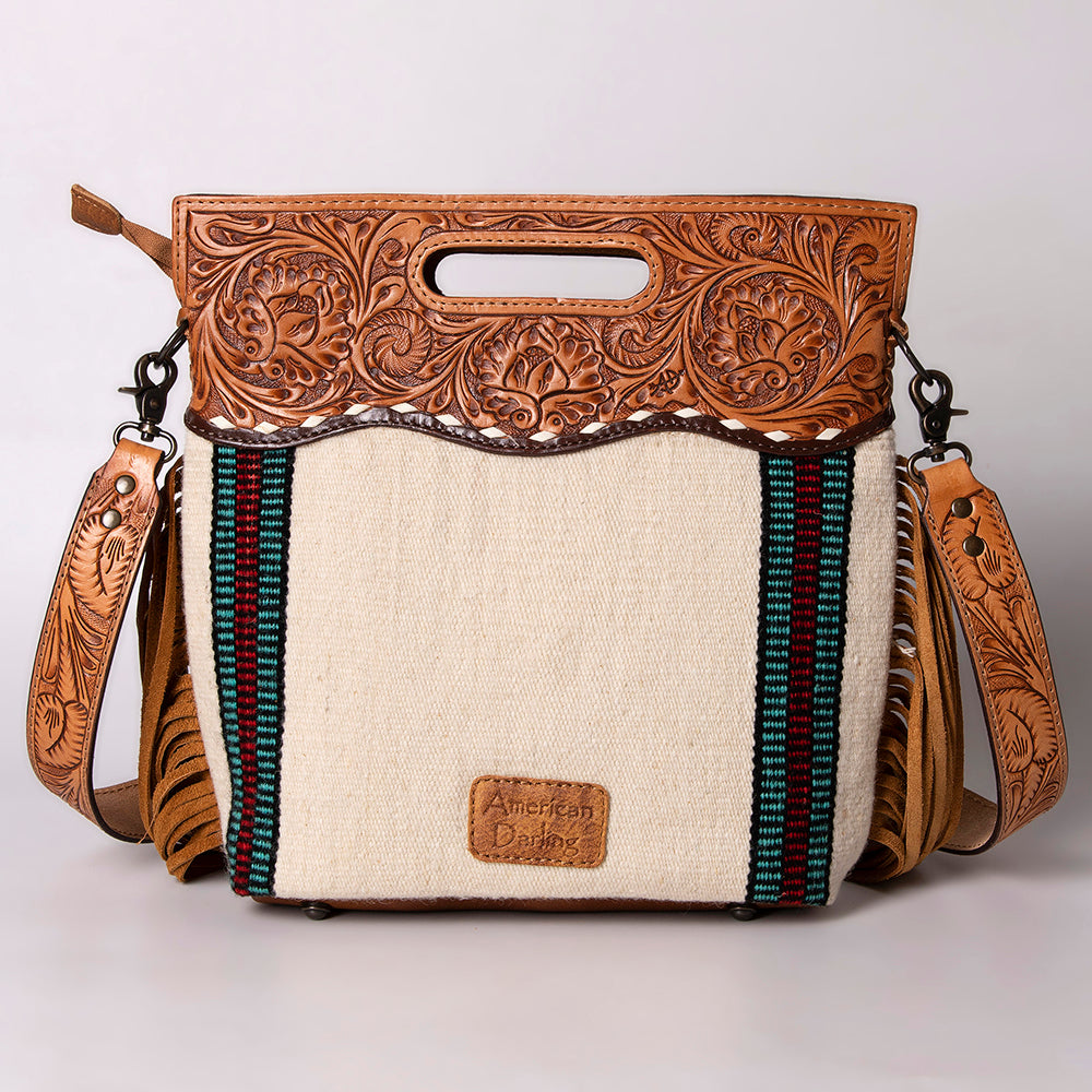 American Darling Clutch Hand Tooled Hair on Genuine Leather Western Women Bag Handbag Purse | Purses for Cute