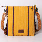 American Darling Messenger Bag Saddle Blanket Fabric Genuine Leather Western Women Handbag Purse | Cute