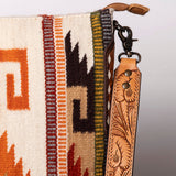 American Darling Messenger Bag Saddle Blanket Fabric Genuine Leather Western Women Handbag Purse | Cute