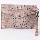 American Darling Coin Purse Crocodile Embossed Genuine Leather Western Women Bag | Handbag Wallet Purses