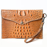 American Darling Coin Purse Crocodile Embossed Genuine Leather Western Women Bag | Handbag Wallet Purses