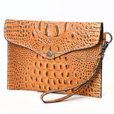 American Darling Coin Purse Crocodile Embossed Genuine Leather Western Women Bag | Handbag Wallet Purses