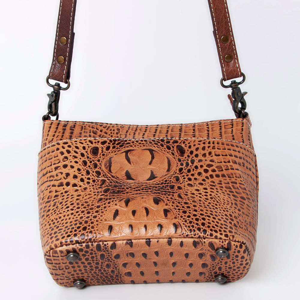 American Darling Cross Body Crocodile Embossed Genuine Leather Western Women Bag Handbag | for Cute Laptop