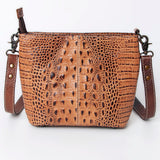 American Darling Cross Body Crocodile Embossed Genuine Leather Western Women Bag Handbag | for Cute Laptop