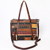 American Darling ADBG1052 Tote Hair-On Genuine Leather Women Bag Western Handbag Purse