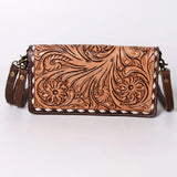 American Darling Wallet Hand Tooled Genuine Leather Western Women Bag | Handbag Purse Wristlet Travel Clutch