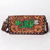 American Darling Wallet Hand Tooled Genuine Leather Western Women Bag | Handbag Purse Wristlet Travel Clutch