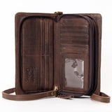American Darling Wallet Hand Tooled Genuine Leather Western Women Bag | Handbag Purse Wristlet Travel Clutch