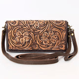 American Darling Wallet Hand Tooled Genuine Leather Western Women Bag | Handbag Purse Wristlet Travel Clutch