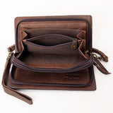 American Darling Wallet Hand Tooled Genuine Leather Western Women Bag | Handbag Purse Wristlet Travel Clutch