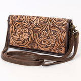 American Darling Wallet Hand Tooled Genuine Leather Western Women Bag | Handbag Purse Wristlet Travel Clutch