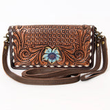 American Darling Wallet Hand Tooled Genuine Leather Western Women Bag | Handbag Purse Wristlet Travel Clutch