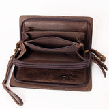 American Darling Wallet Hand Tooled Genuine Leather Western Women Bag | Handbag Purse Wristlet Travel Clutch