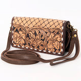 American Darling Wallet Hand Tooled Genuine Leather Western Women Bag | Handbag Purse Wristlet Travel Clutch