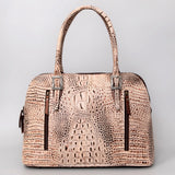 American Darling Tote Crocodile Embossed Genuine Leather Western Women Bag Handbag | for Cute Laptop
