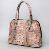 American Darling Tote Crocodile Embossed Genuine Leather Western Women Bag Handbag | for Cute Laptop