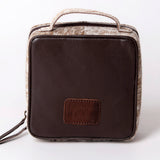 American Darling Jewelry Case Hand Tooled Hair-On Genuine Leather Women Bag Western Handbag Purse | Organizer for Travel