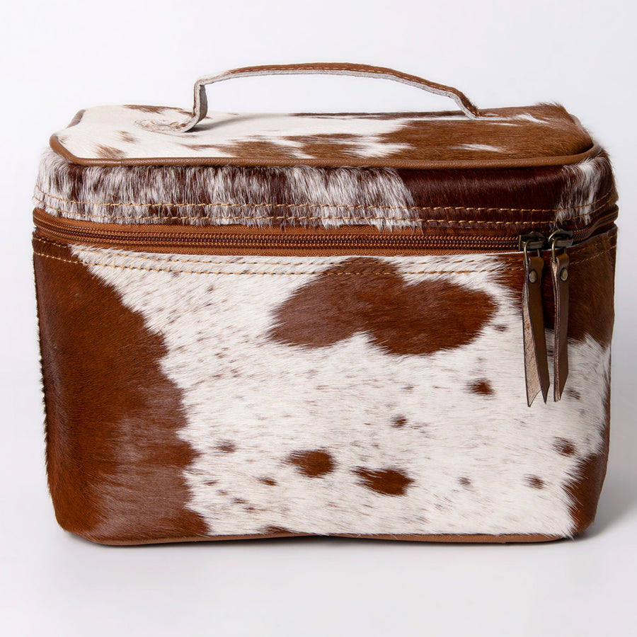 American Darling Jewelry Case for Women - Hair-On Cowhide Eco-Friendly Genuine Leather Travel Organizer